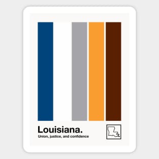 Louisiana // Original Minimalist Artwork Poster Design Magnet